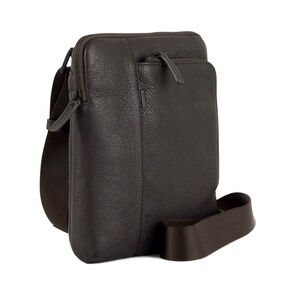 1812280 - NATHAN - Calfskin Dark Brown Crossbody